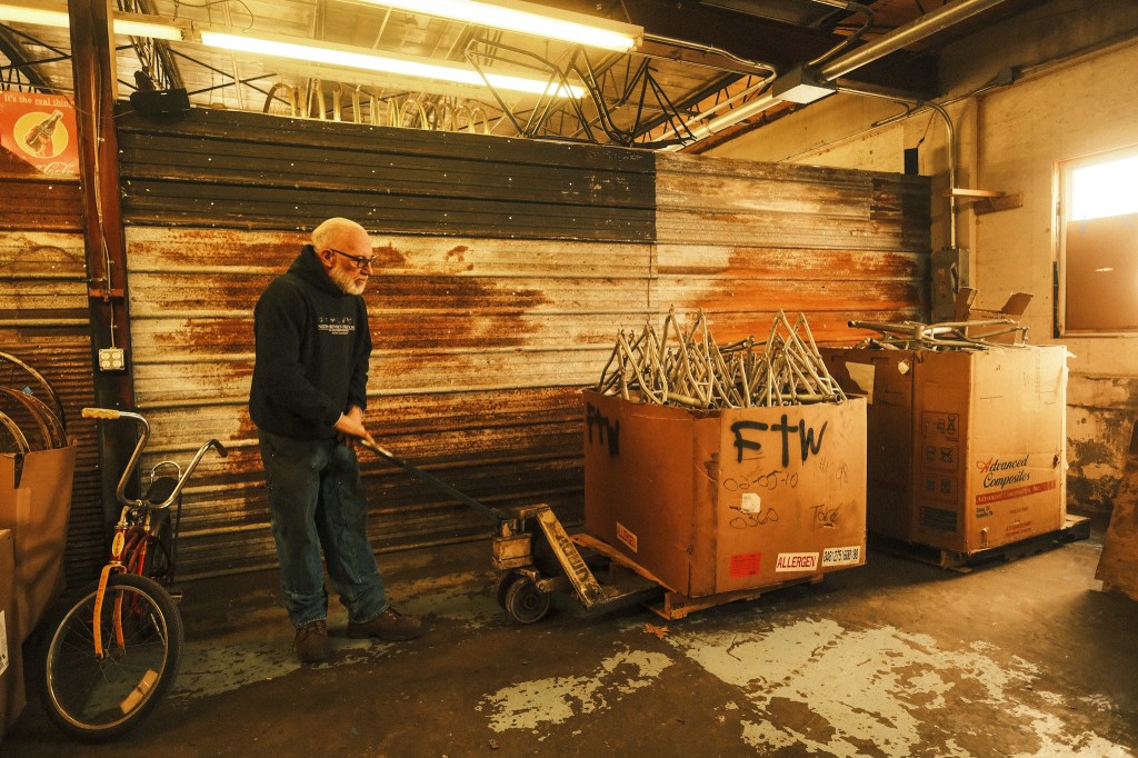 picking up the alumaliths at frank the&nbsp;welders